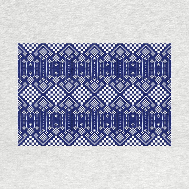 beautiful blue and white by noke pattern